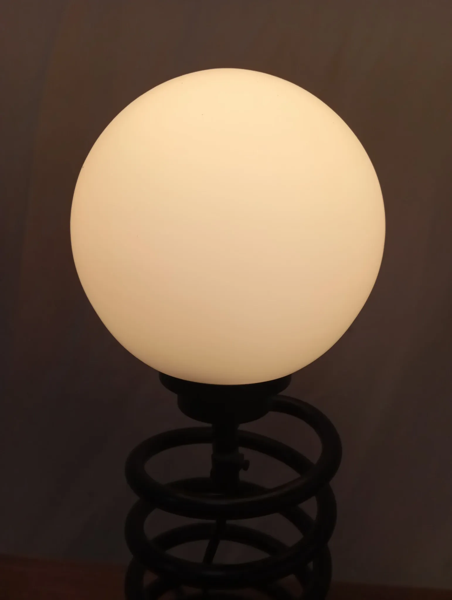 Spring lamp from the 1980s, design by Ingo Maurer.