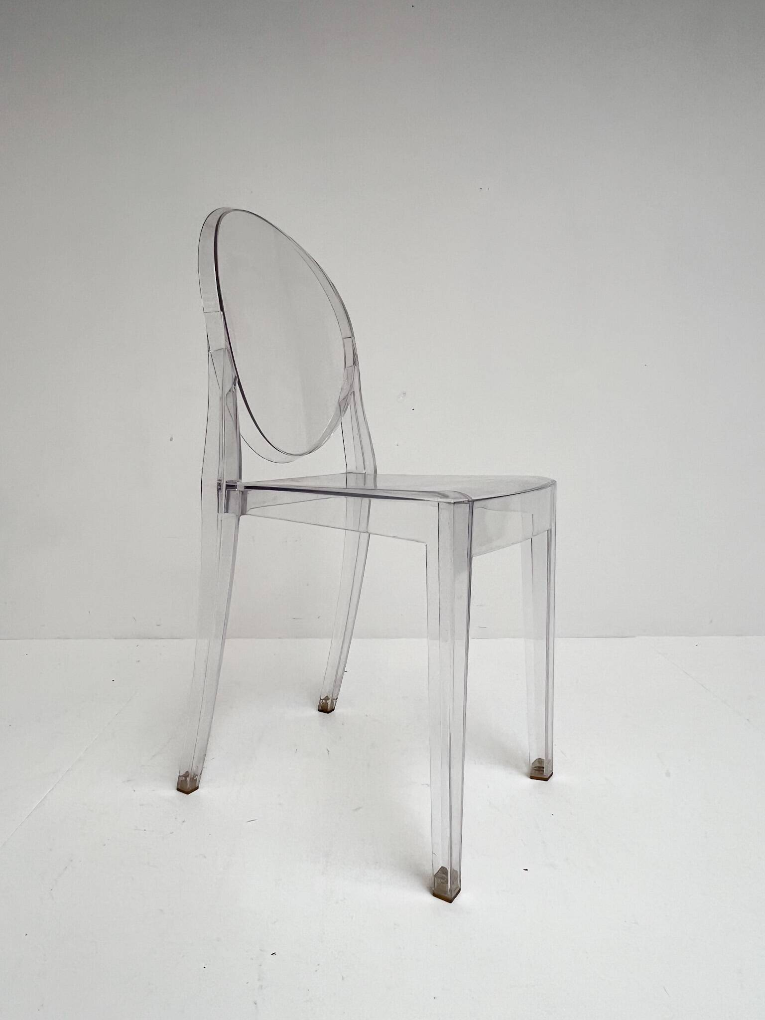 6 Victoria Ghost chairs by Philippe Starck for Kartell, after 2000.