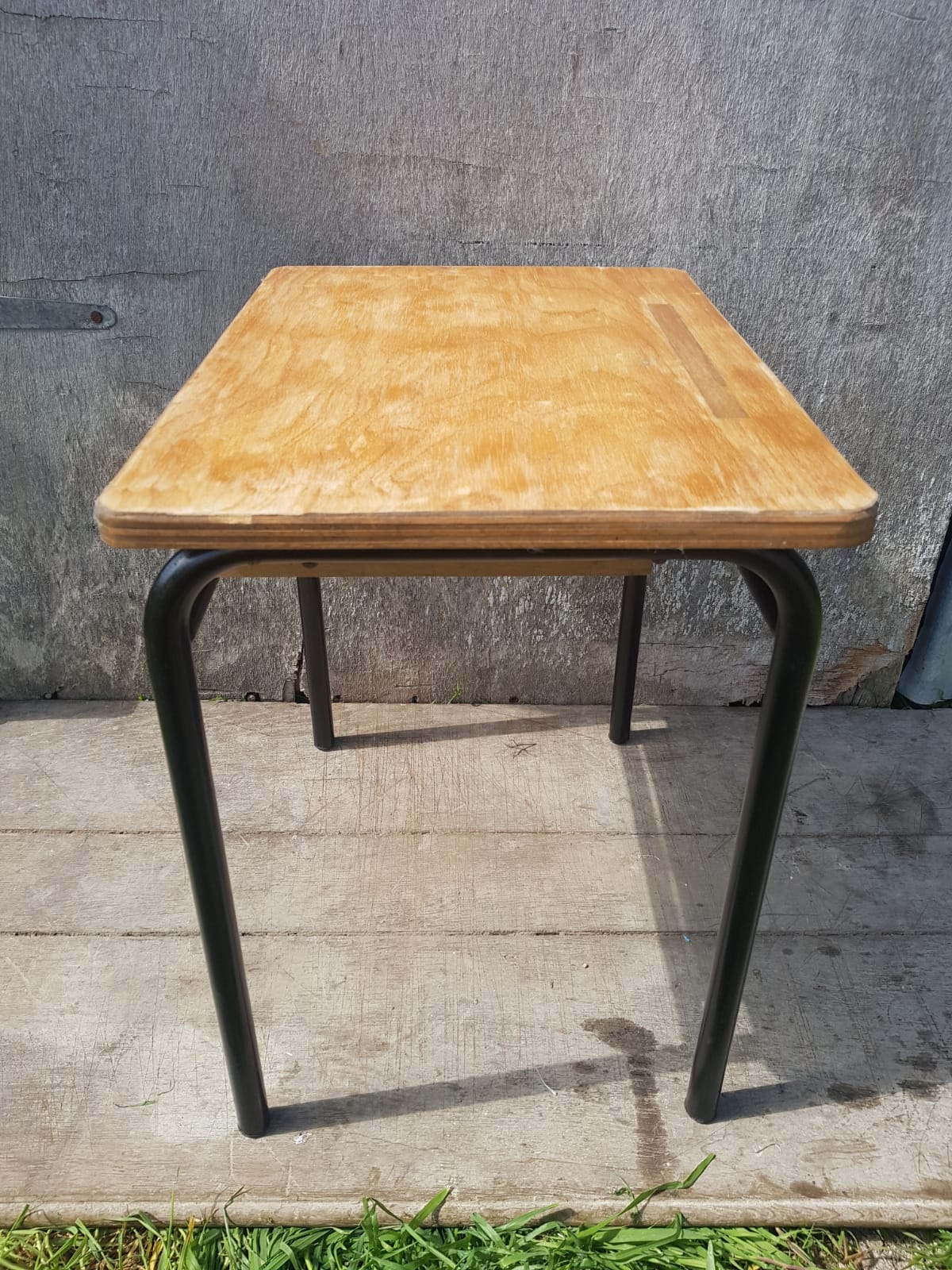 Former children's office Jacques Hitier mca 321 from mullca metal & vintage wood
