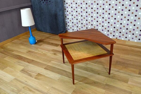 table basse danoise en teck de Peter Hvidt 1960
