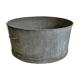 Basin in vintage zinc