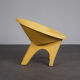 Rare pair of sculptural concrete lounge chairs, Italy, 1960s