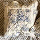 Paire de housses de coussin en coton en toile de Jouy