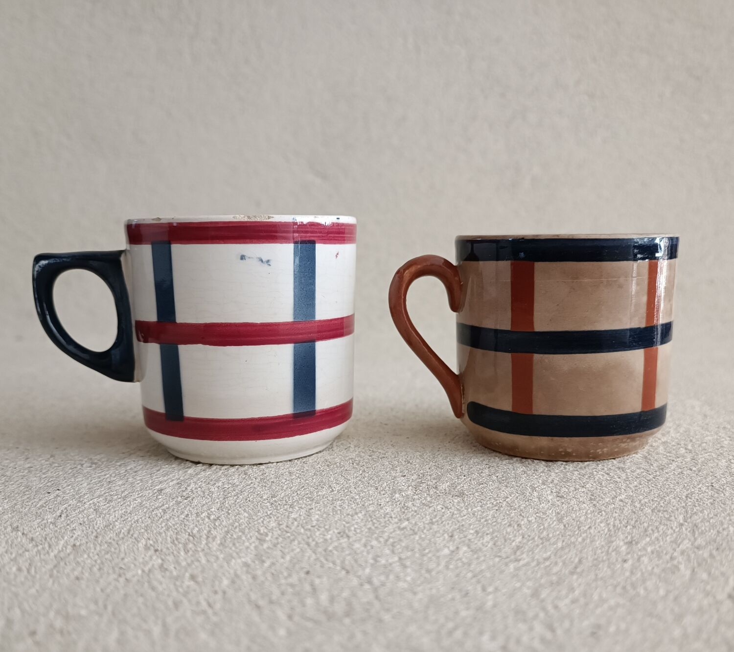 Two cups model Béarn Creil Montereau