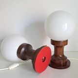 Pair of vintage bedside lamps