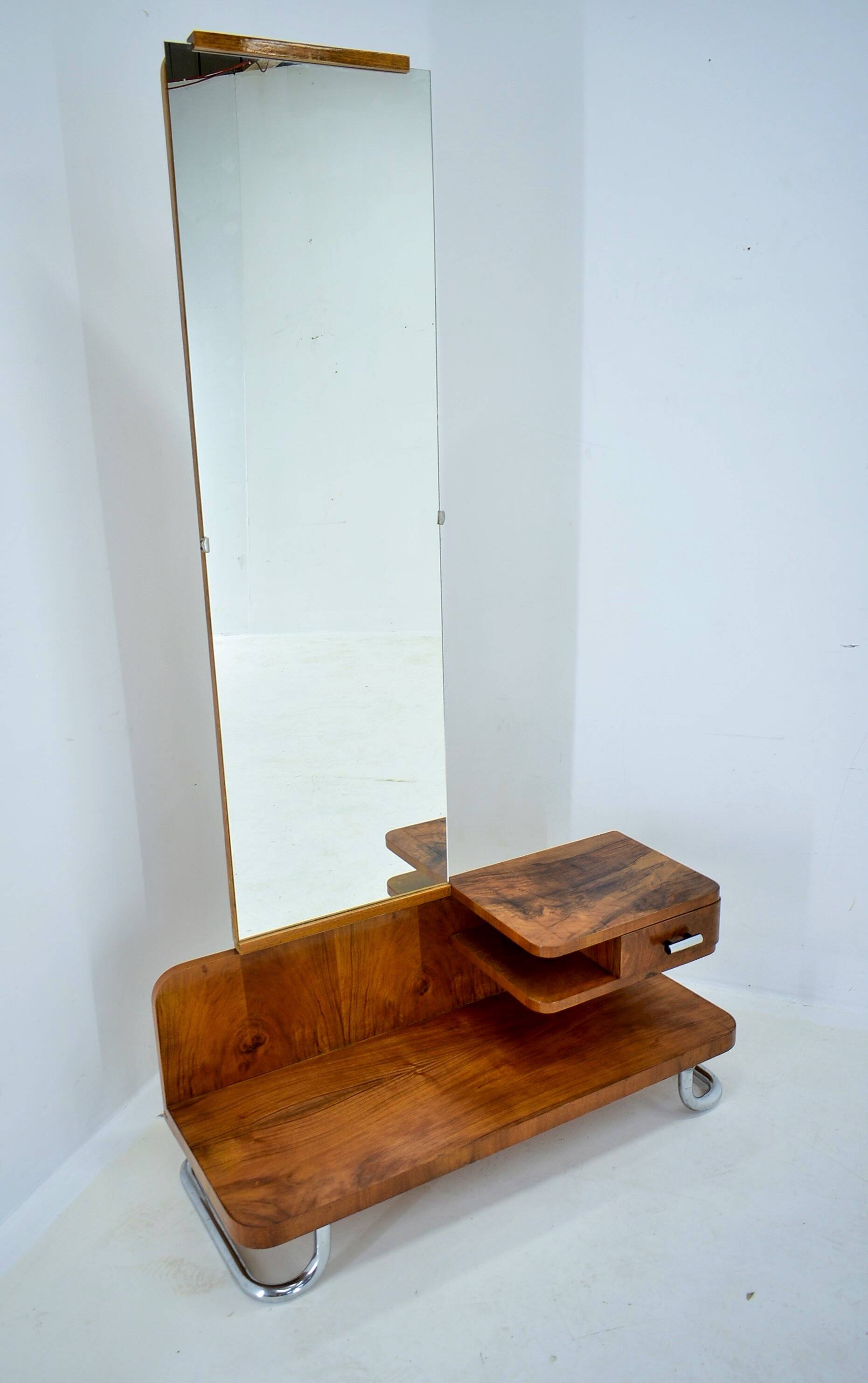 Chrome Bauhaus dressing table, 1930s