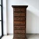 Semainier vintage marron en bois