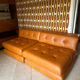 Mah Jongde Roche Bobois vintage leather lounge
