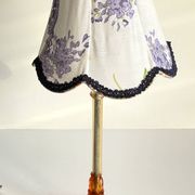 LAMPSHade Plexiglass and Lilac Fabric VINTAGE