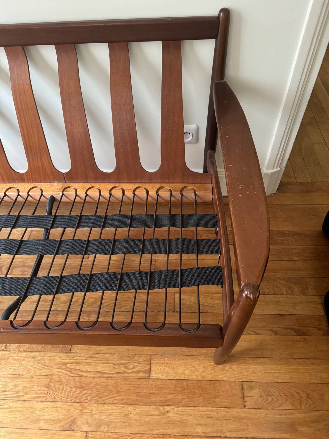 Vintage Scandinavian three-seater sofa
