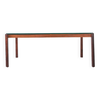 Danish Minimalist Rosewood Coffee Table, 1960s