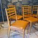 lot of 6 teak chairs from the 1950s, Scandinavian, Danish 87 x 44 x 43 BEG