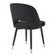 Paire de fauteuils sienne noir