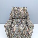 Pair of High-Quality Patterned Fabric Armchairs, Italy