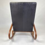 Fauteuil à bascule vintage, Tchécoslovaquie, années 1970