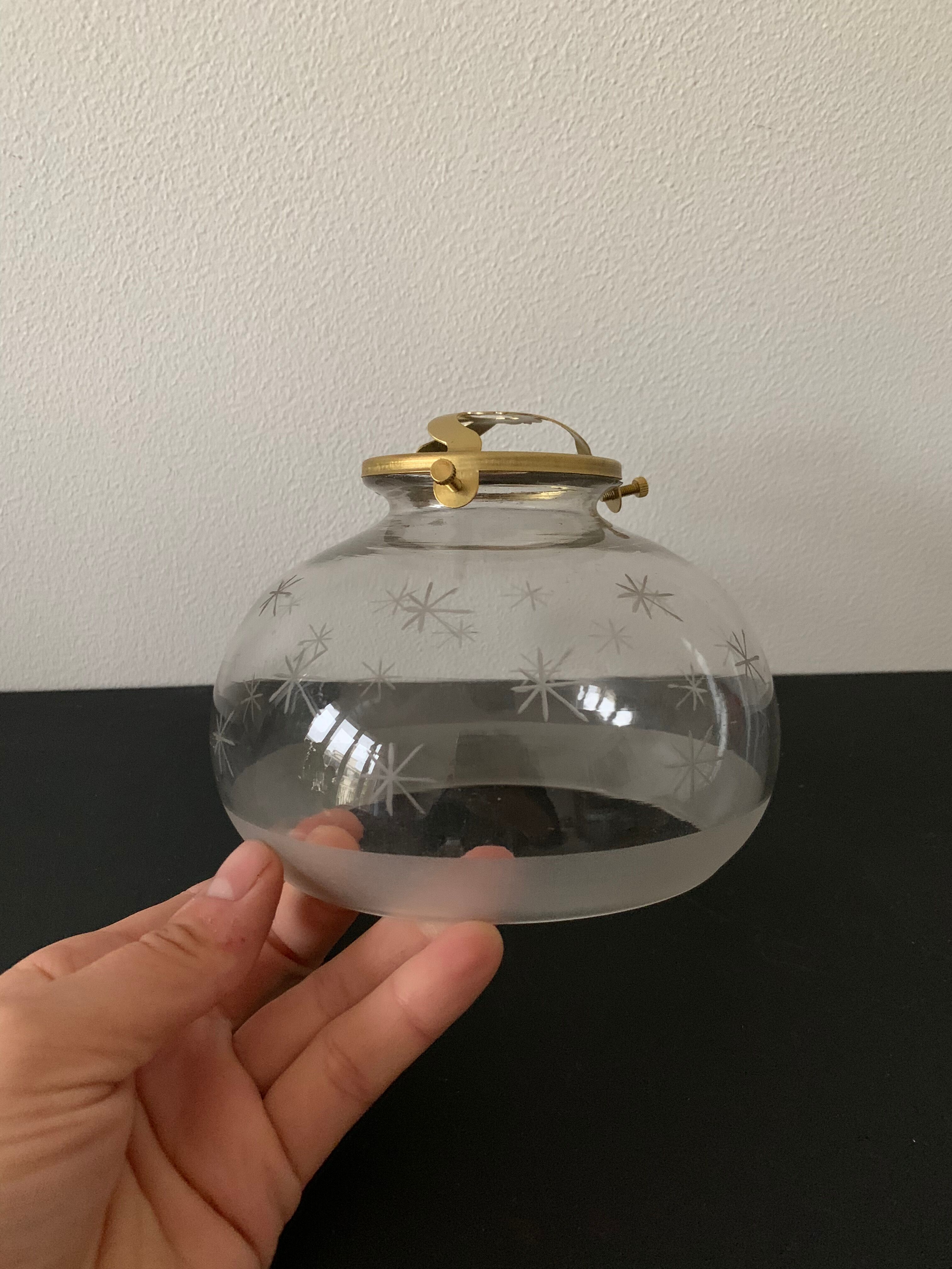 Antique glass lampshade