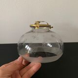 Antique glass lampshade