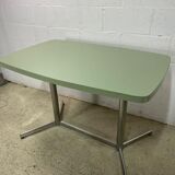 Vintage formica table with mint green top