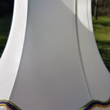 2 handmade lampshades in satin silk canvas