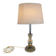 Chrome and Glass Lamp 1950s - Jacques Adnet Style