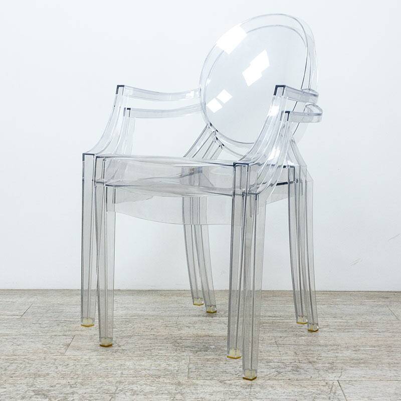 Louis Ghost transparent chair from Kartell.