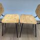 Pair of vintage Carolina Perfecto Airborne chairs 1950
