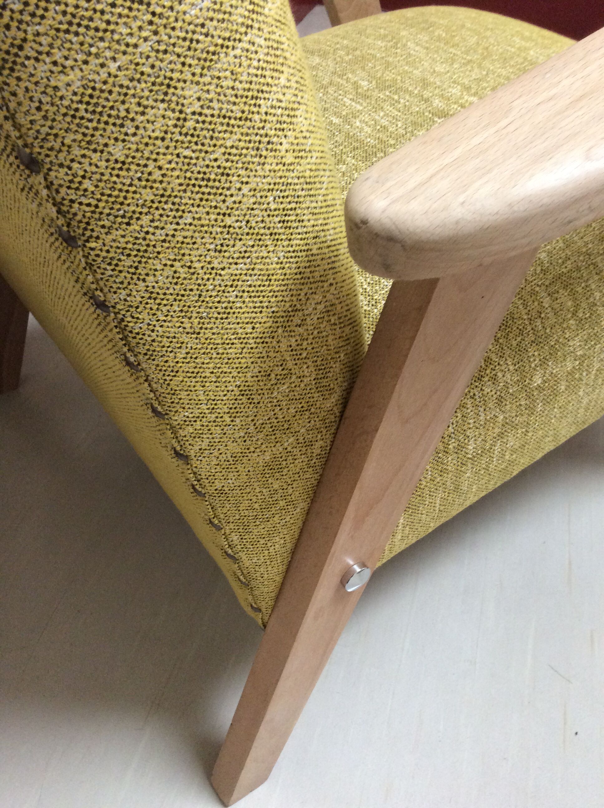 Fauteuil 70 moutarde