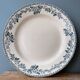 Old round dish Terre de Fer Debray, Guadeloupe service