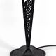Wrought Iron Mushroom Lamp with Blown Glass Shade, 1920