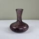 Vintage bubble glass soliflore vase in mauve/lilac.