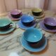 6 cups and under cups in vintage ceramic 60'S