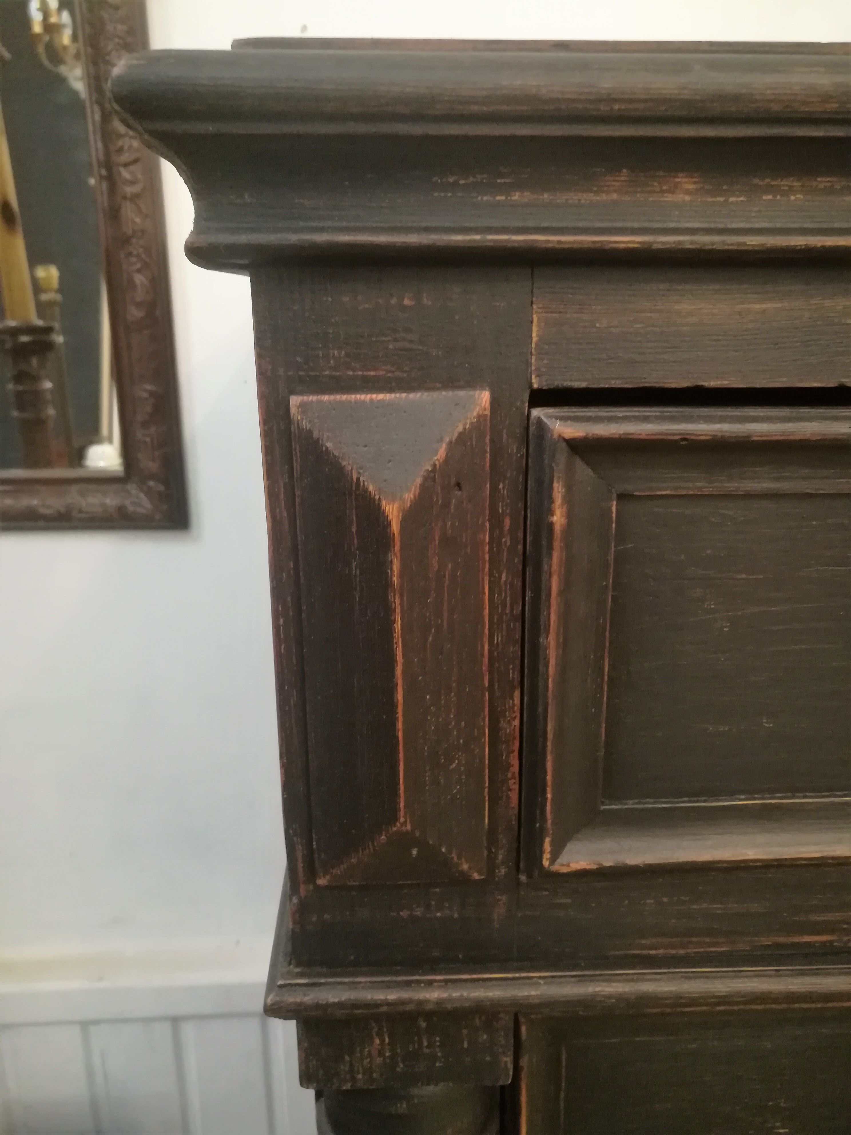 1900 patinated pine chiffonnier