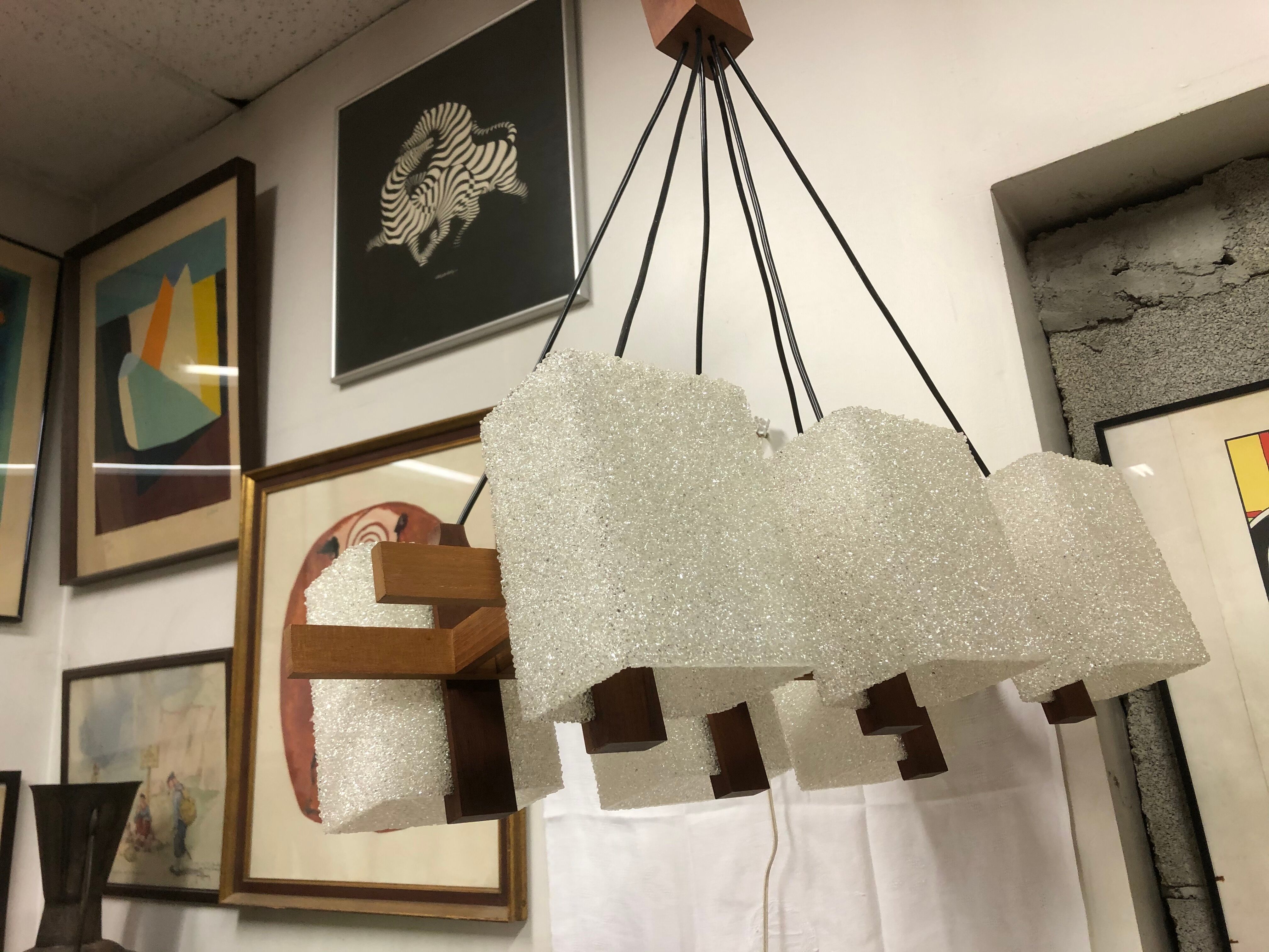 Scandinavian chandelier 60s