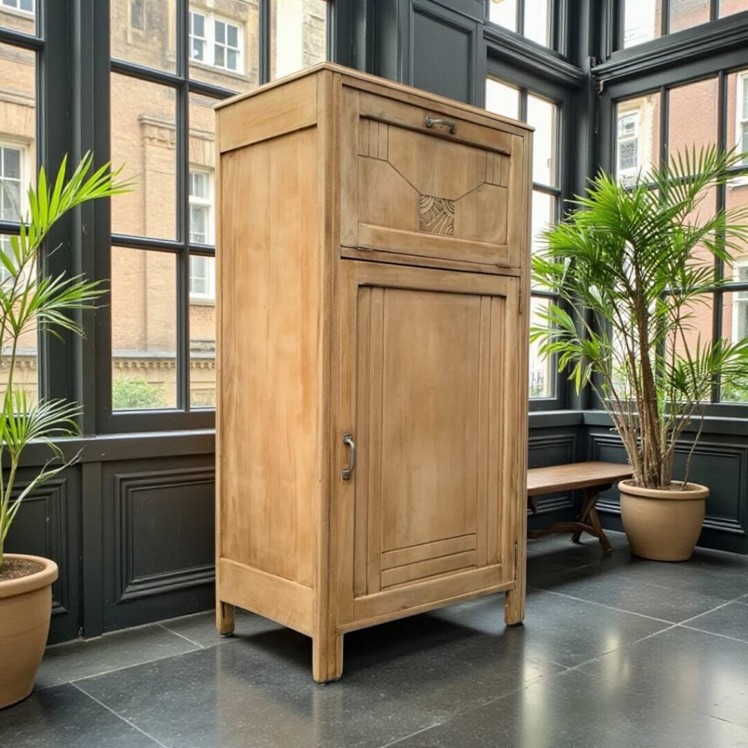 Buffet parisien art déco bois brut 