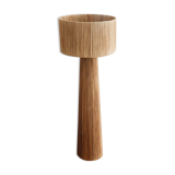 Minimalist raffia floor lamp