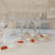 Set of 6 wine glasses and carafe in Lorraine Crystal - Gérard Model