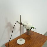 Wit metalen bureaulamp, tafellamp