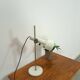 Wit metalen bureaulamp, tafellamp
