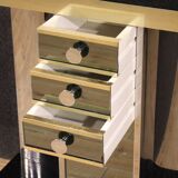 Italian design mirror console 70's