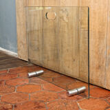 Transparent tempered glass firewall