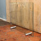 Transparent tempered glass firewall