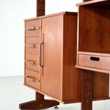 Italian teak wall unit - 1960s