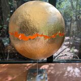 Gold leaf ball lamp