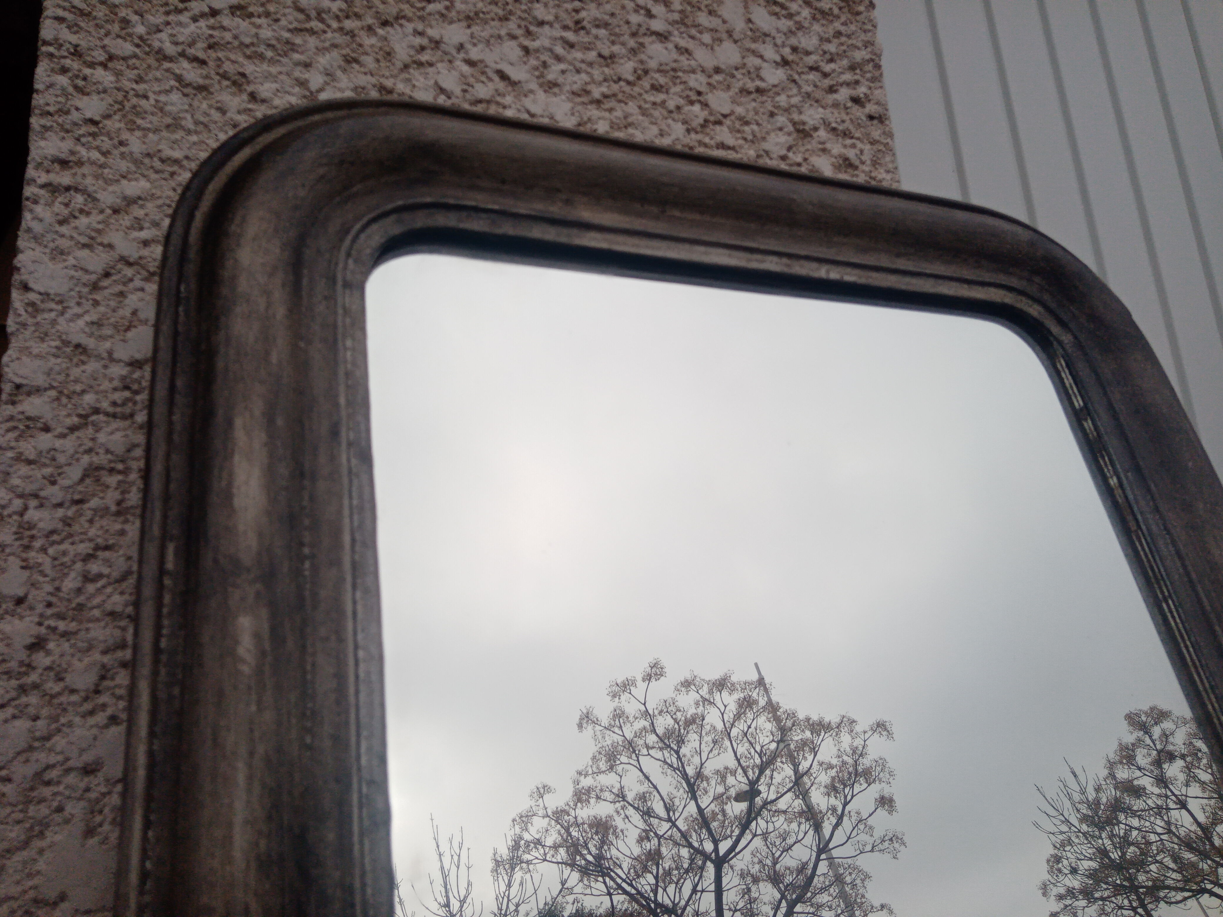 Old mirror louis philippe patinated 106 x 67 cm