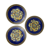 Hermes, "Silk Cocarde" model 3 plates in their packaging, 20th