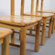 Set of Four Rainer Daumiller Pine Wood Dining Chairs, 1970s