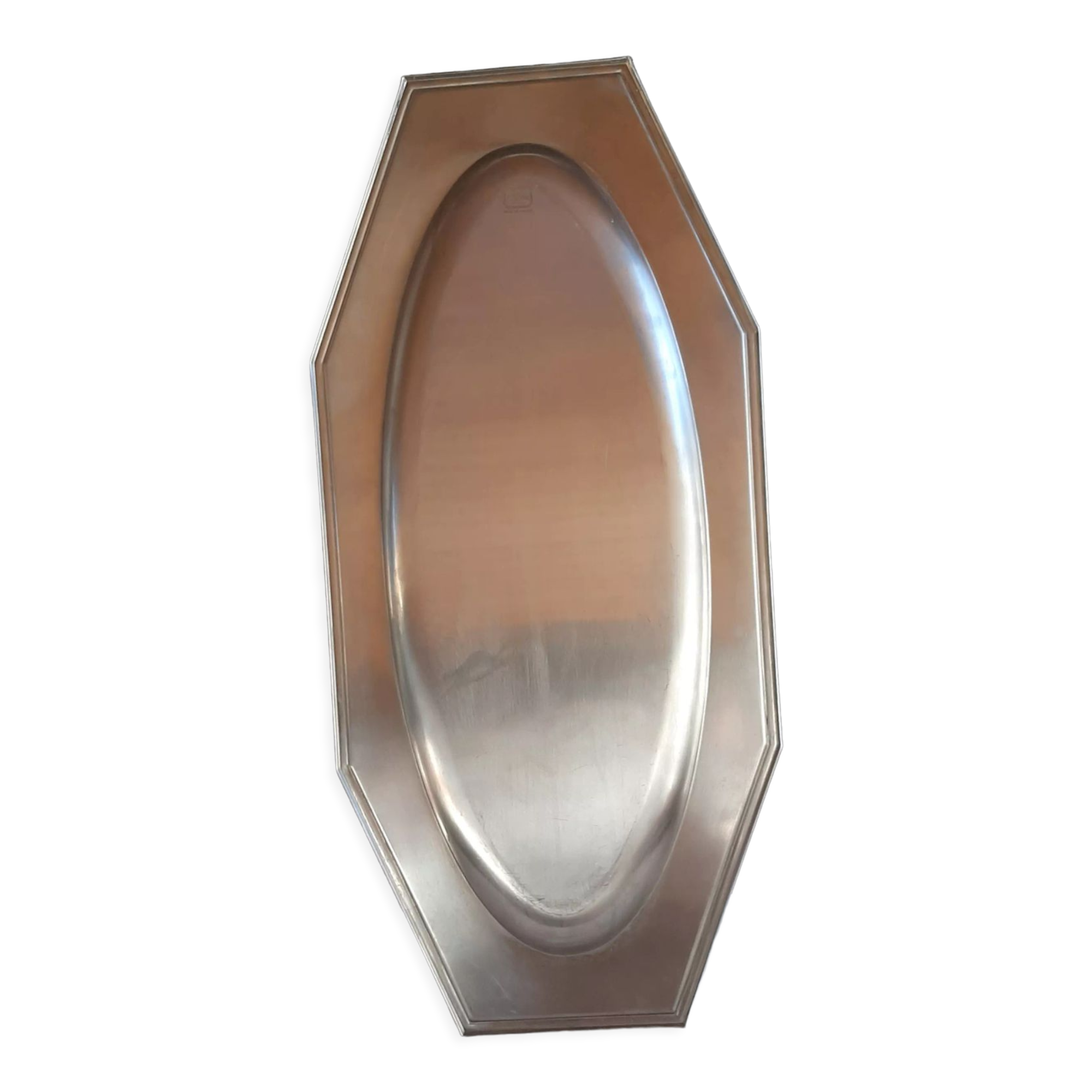Plat octogonal inox Jean Couzon