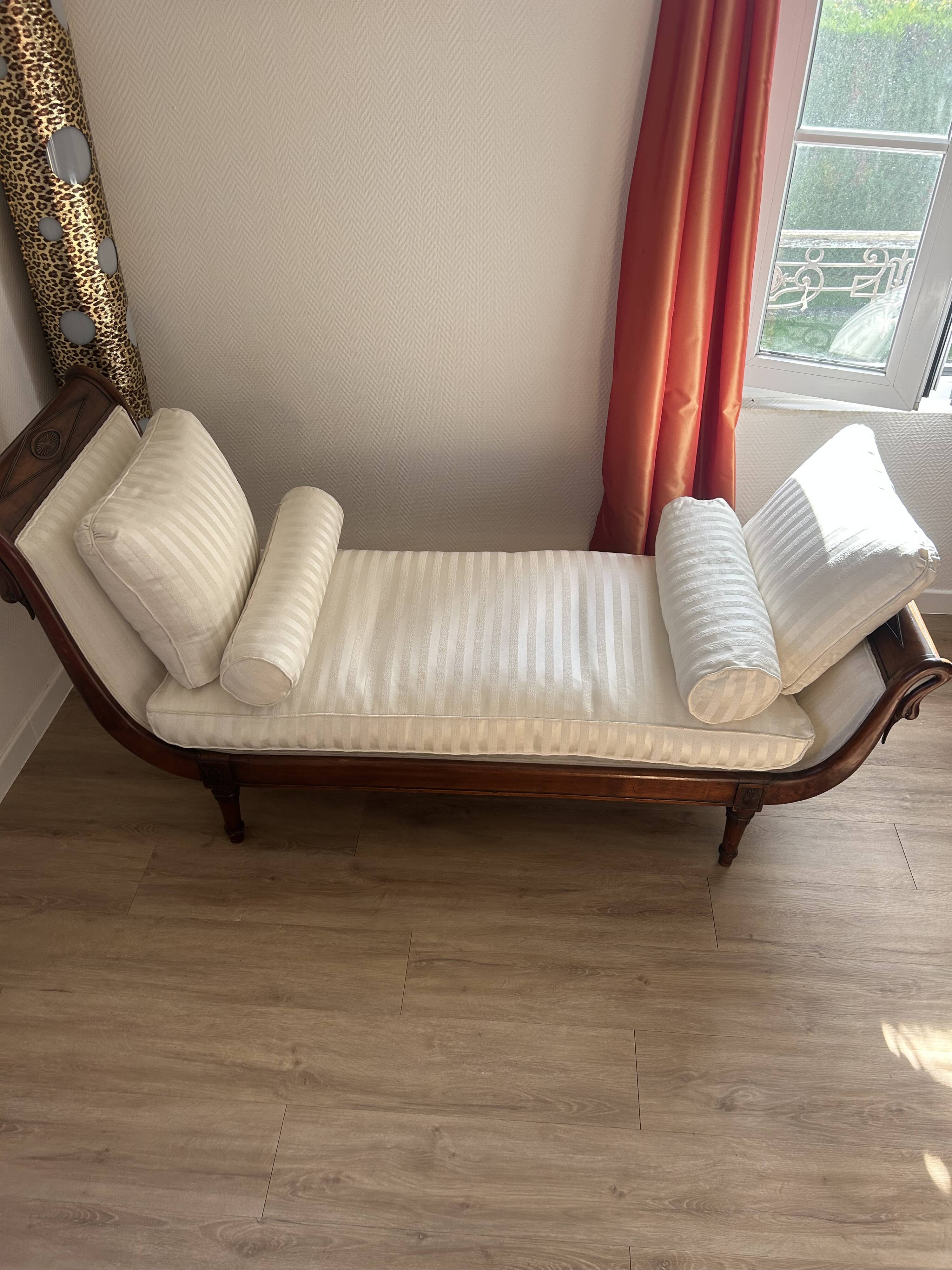 Meridienne second empire white