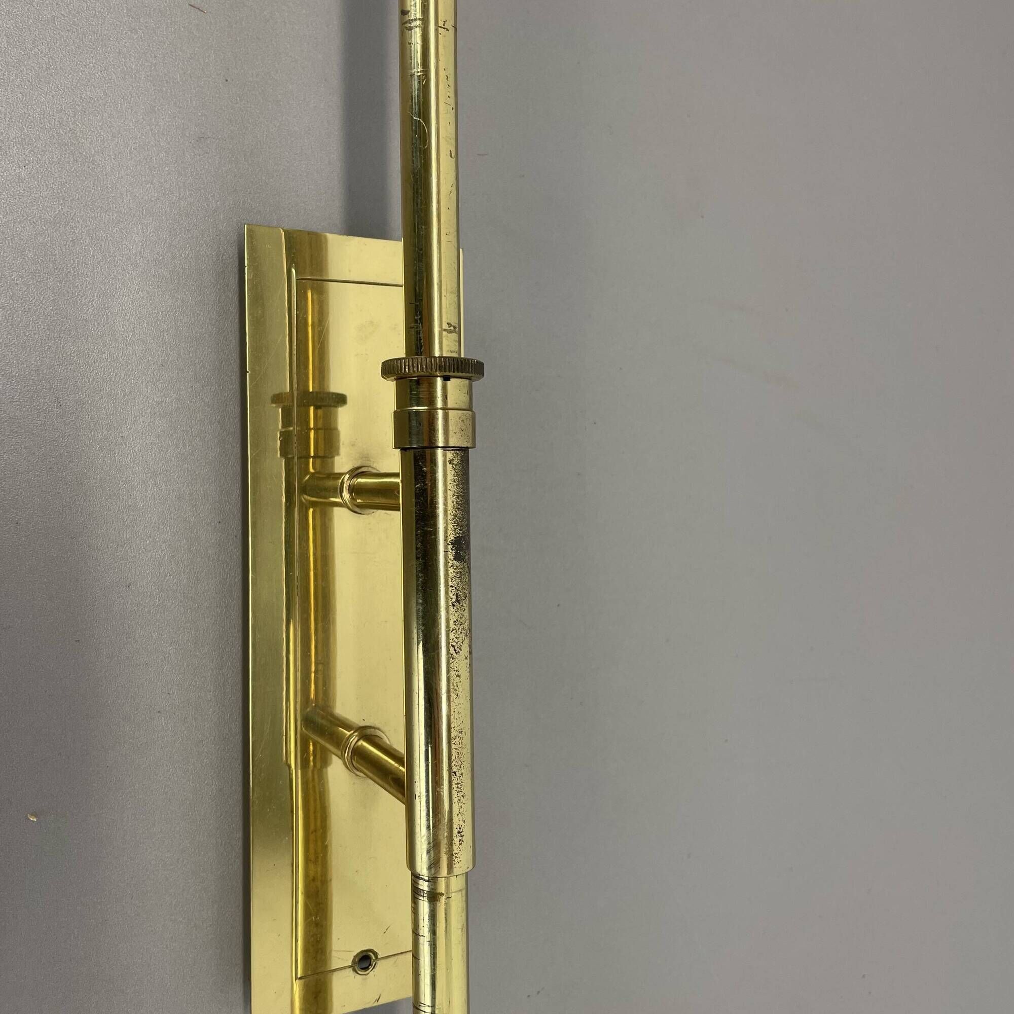 XXL adjustable Brass Wall Light Italy, 1950s