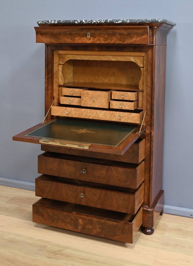 Mahogany and Burl Mahogany Secretary, Restoration Period – Part 1 X